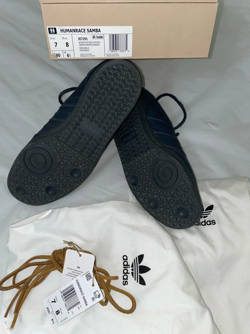 Adidas Humanrace Samba Charcoal sneakers in black